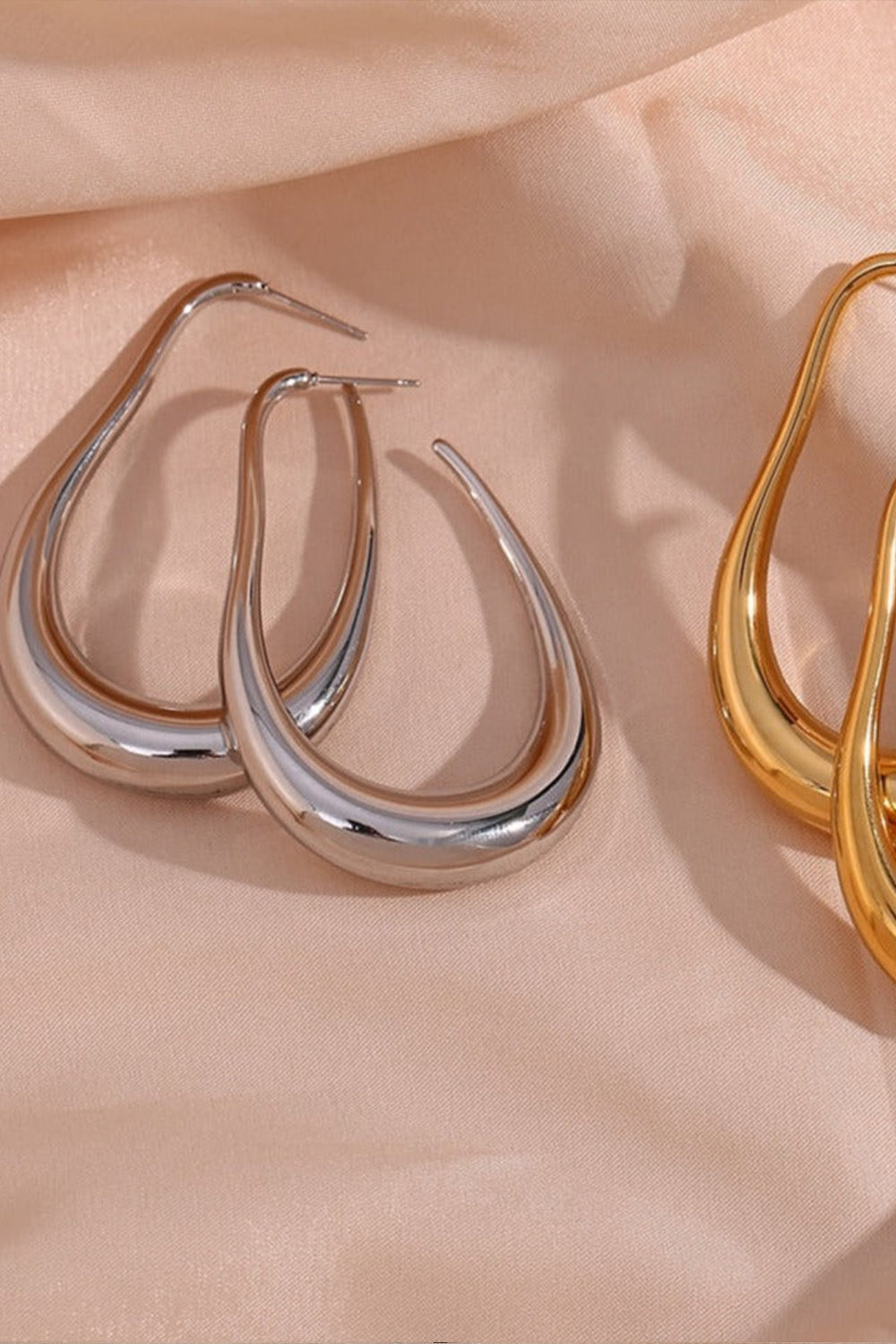 Drop Hoop Earrings