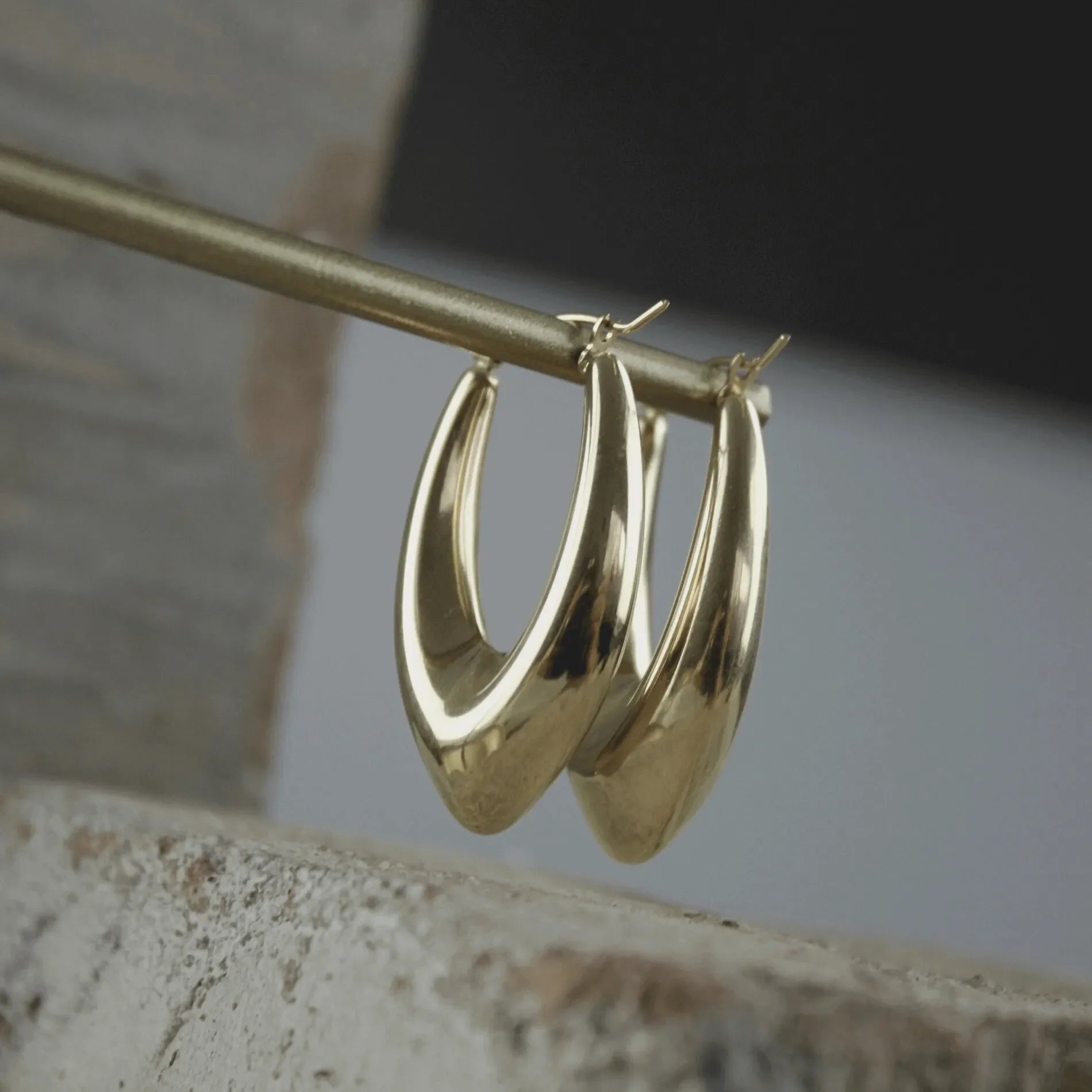 Amélie Oval Earring 18K Gold