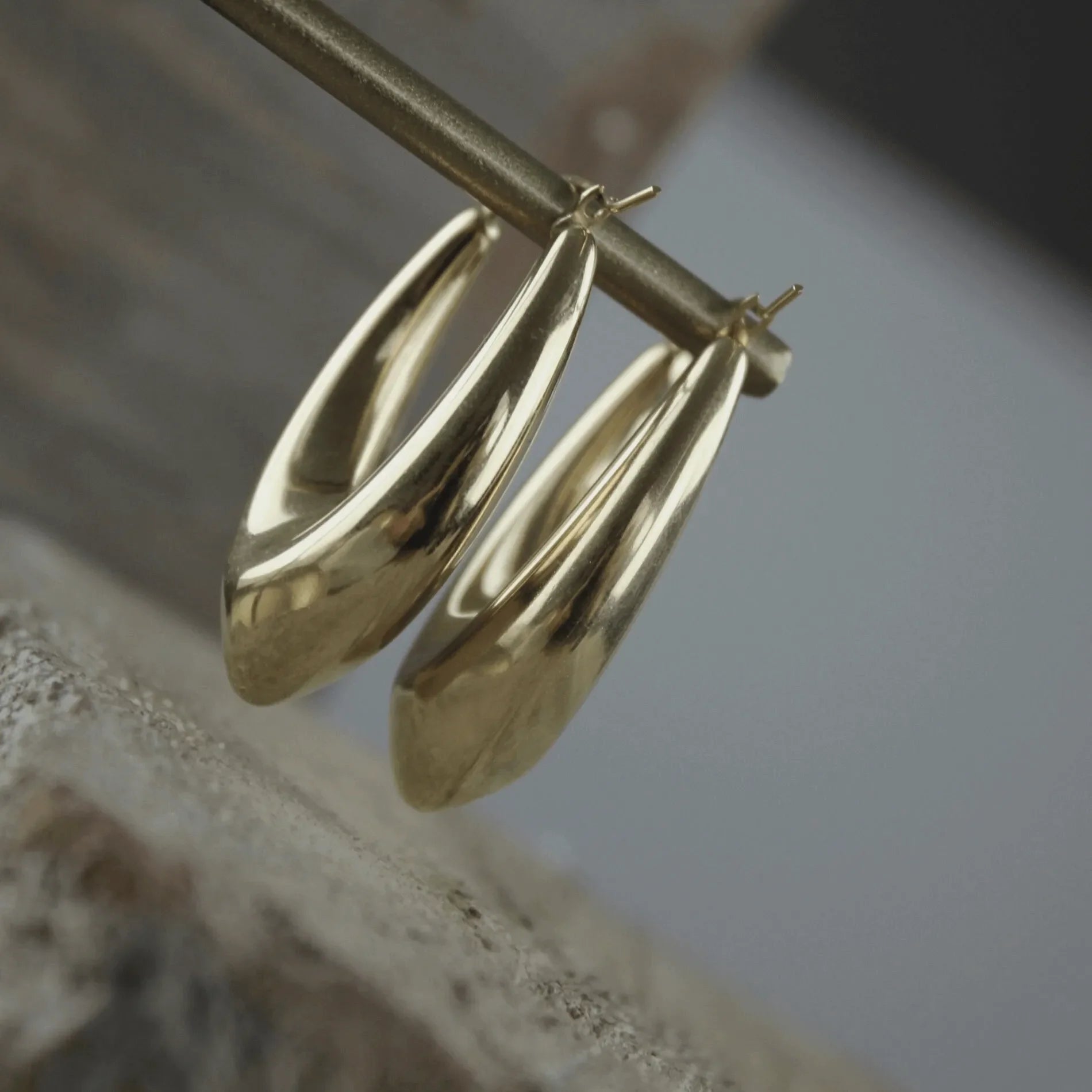 Amélie Oval Earring 18K Gold