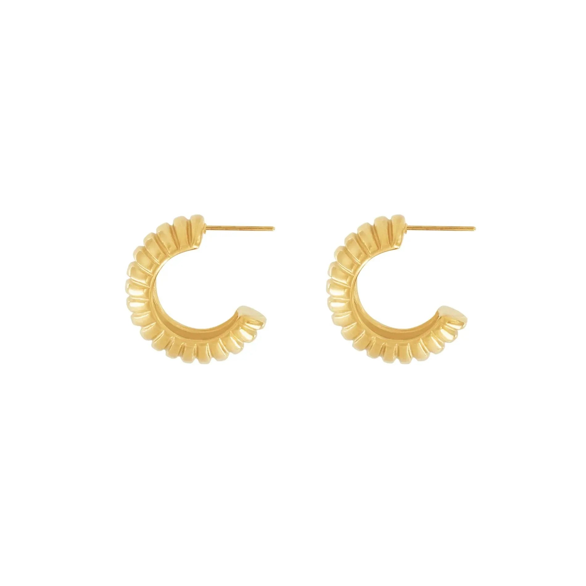 Solène Chunky Hoop Earring 18K Gold Plating