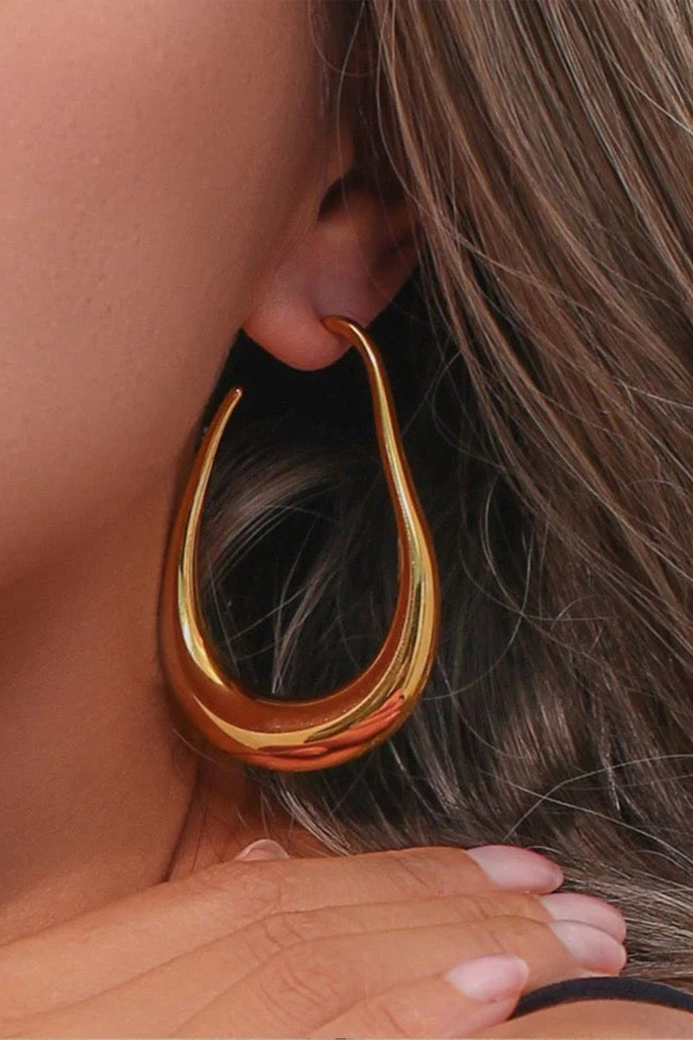 Drop Hoop Earrings