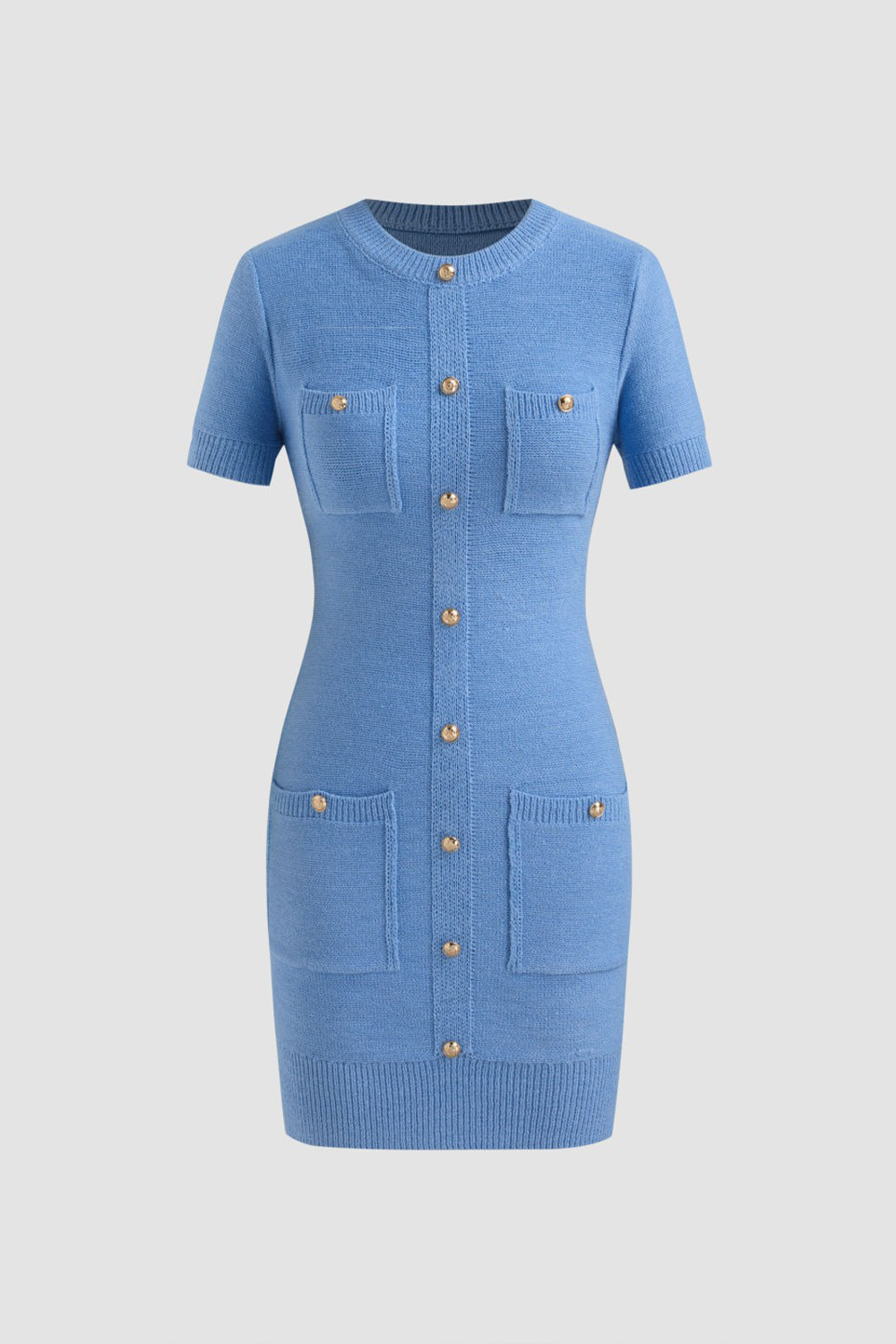 Stella Button Pocket Mini Dress