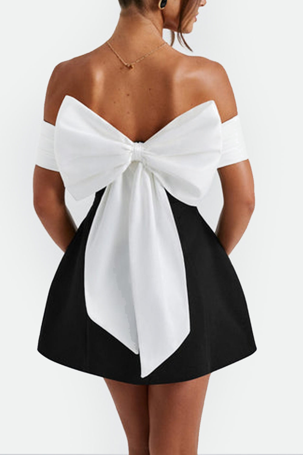 Filipe Bow tie mini dress