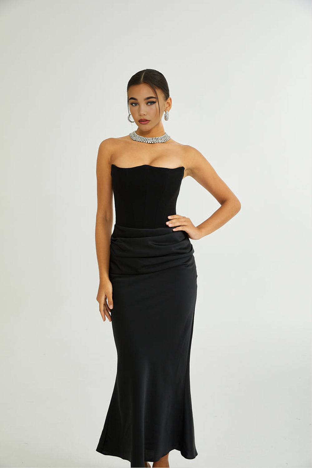 Gina off-shoulder maxi dress